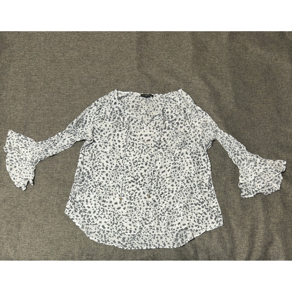 Fred David‎ Women's 2X Blouse Animal Print Bell Sleeve B2U008RW